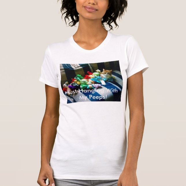 Miezekatze-Katze Blick T-Shirt (Vorderseite)