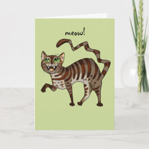 Miezekatze-Katze Purrfect Geburtstags-Gruß-Karte Karte