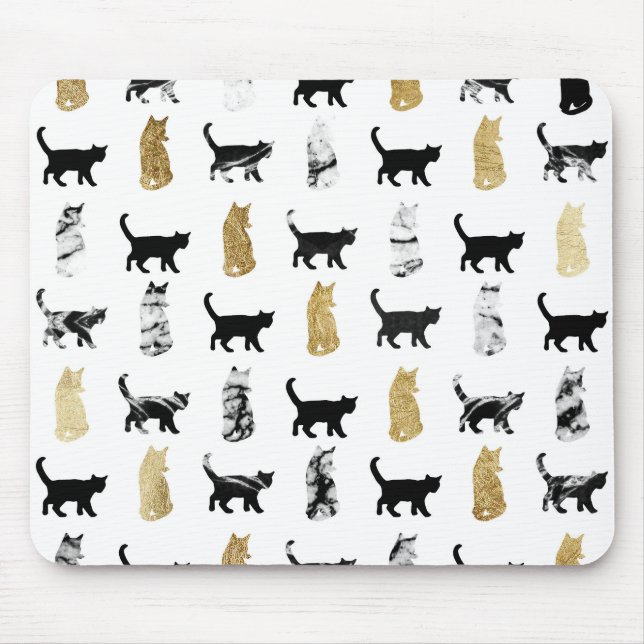 Miezekatze-Katzen im Gold und im Mousepad (Vorne)
