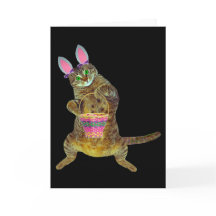 Miezekatze mit Ostern-Korb