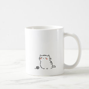 Miezekatze u. Garn Tasse