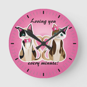 Miezekatzeherz - Kaliko ver - Uhr