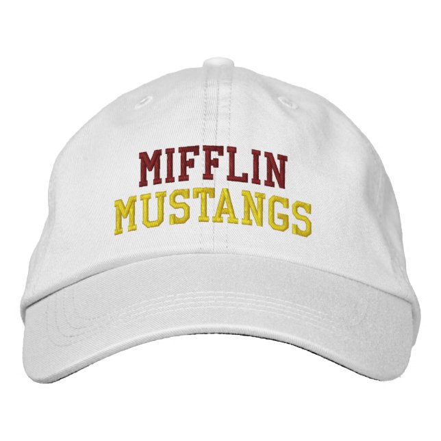 MIFFLIN MUSTANGS EMBROIDERED BASEBALL CAP BESTICKTE BASEBALLKAPPE (Vorderseite)