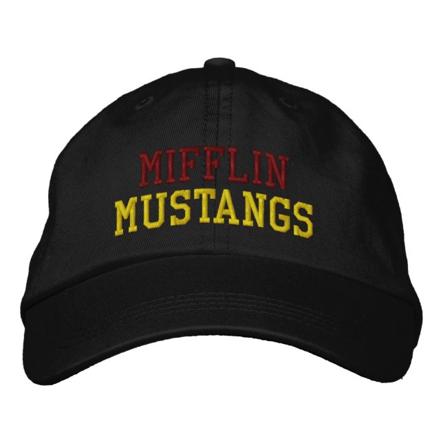 MIFFLIN MUSTANGS GESTICKTE BASEBALLKAPPE BESTICKTE BASEBALLKAPPE (Vorderseite)