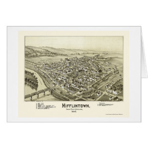 Mifflintown, panoramische Karte PAs - 1895