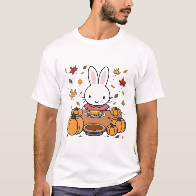 Miffy an Thanksgiving  T-Shirt (Vorderseite)