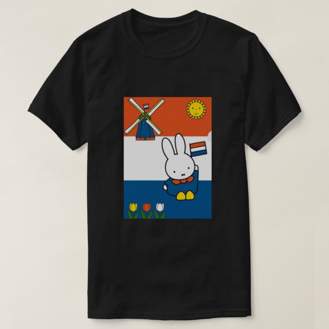 Miffy in Holland - Nijntje in Nederland T-Shirt (Design vorne)