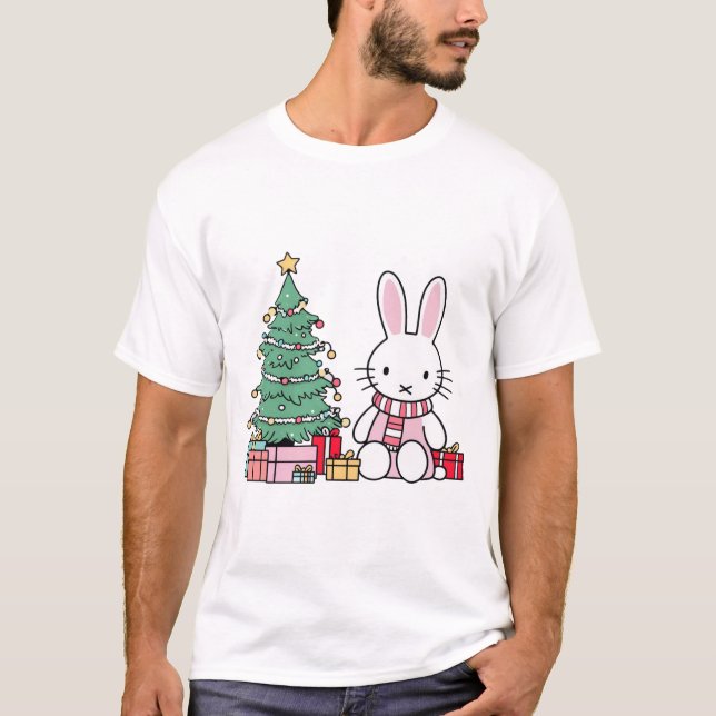 Miffy on Christmas Morning  T-Shirt (Vorderseite)