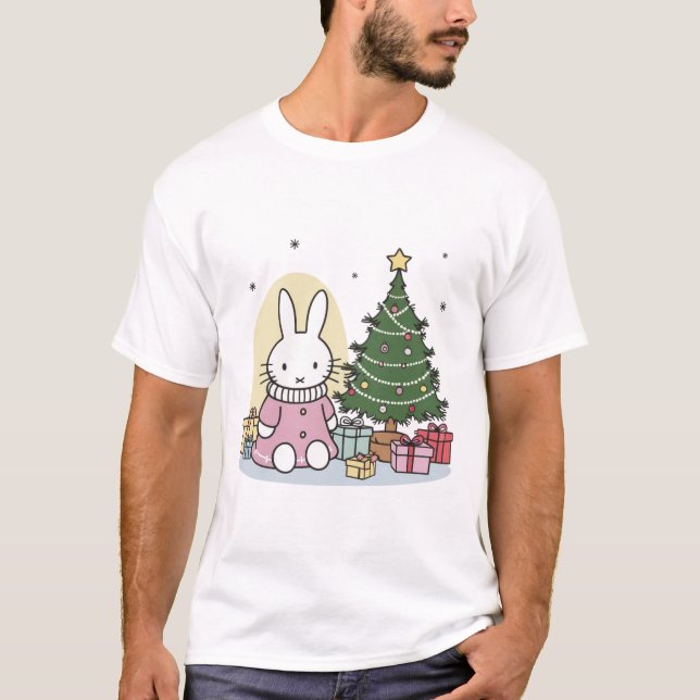 Miffy on Christmas Morning T-Shirt (Vorderseite)