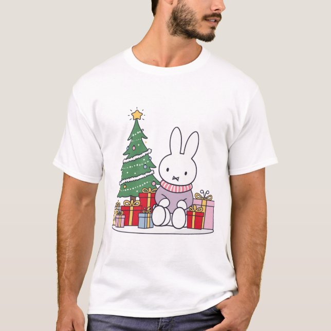 Miffy on Christmas Morning T-Shirt (Vorderseite)