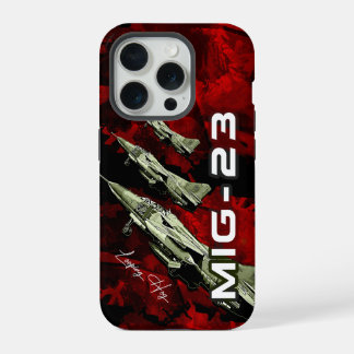 mig23 Gewerkschaft Kampfflugzeug-Handy-Fall iPhone 15 Pro Hülle
