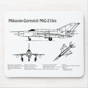 MiG-21 bis - Flugzeugkonzepte BD Mousepad