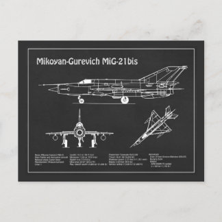 MiG-21 bis - Flugzeugkonzepte PD Postkarte