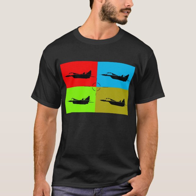 MiG 29 Target Popart1 T-Shirt (Vorderseite)