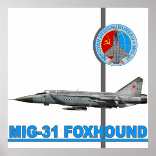 MiG-31 Foxhound Print Poster