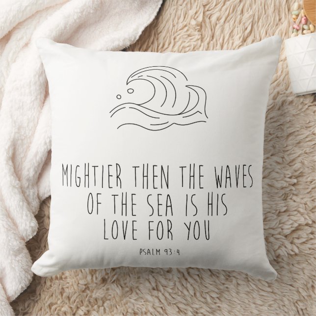 Mightier than the waves of the sea kissen (Decke)