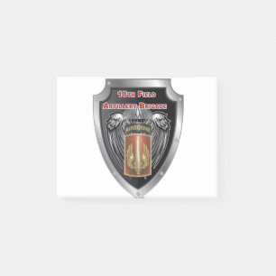 Mighty 18. Field Artillery Brigade Im Flugzeug Post-it Klebezettel