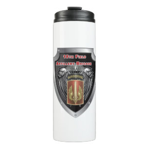 Mighty 18. Field Artillery Brigade Im Flugzeug Thermosbecher