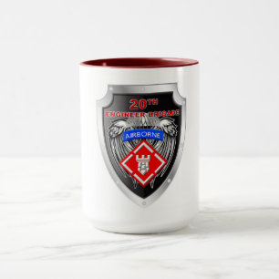 Mighty 20. Engineer Brigade-Im Flugzeug Wappen Tasse
