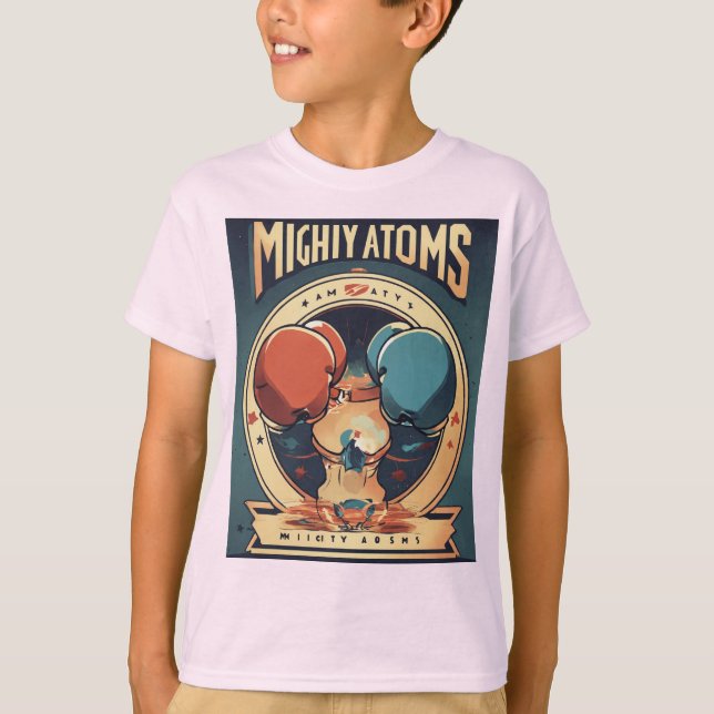 Mighty Atoms – Abstract Logo for a Modern Women's  T-Shirt (Vorderseite)