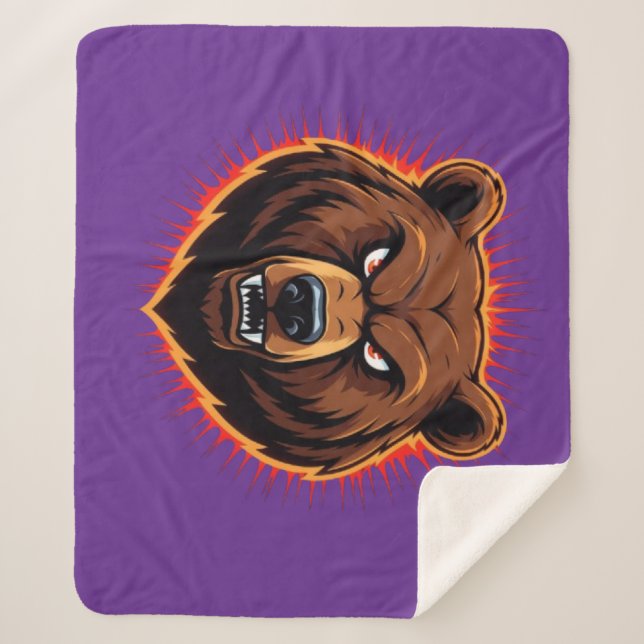 Mighty Bear – Raw Strength of Nature Sherpadecke (Vorderseite)