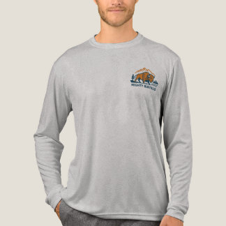 Mighty Buffalo Erwachsene lange Ärmel Tri-Blend Shirt