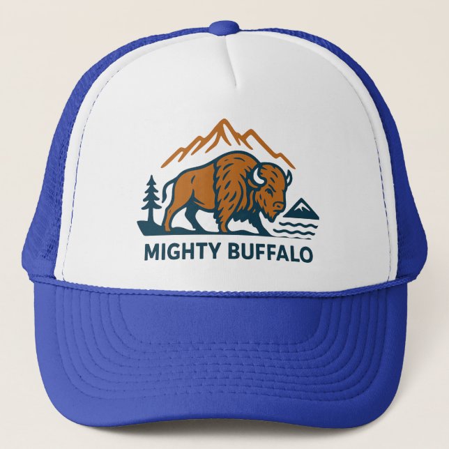 Mighty Buffalo Truckerkappe (Vorderseite)