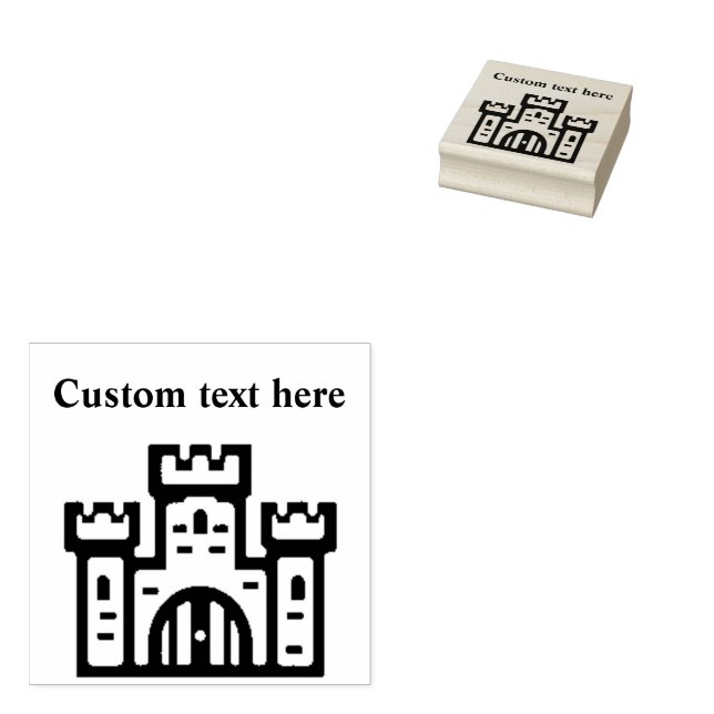 Mighty Castle Custom Rubber Stamp Gummistempel (Stempel)