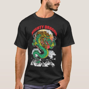 Mighty Dragon Men Black T-Shirt