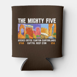 Mighty Five National Parks List Vintag Dosenkühler