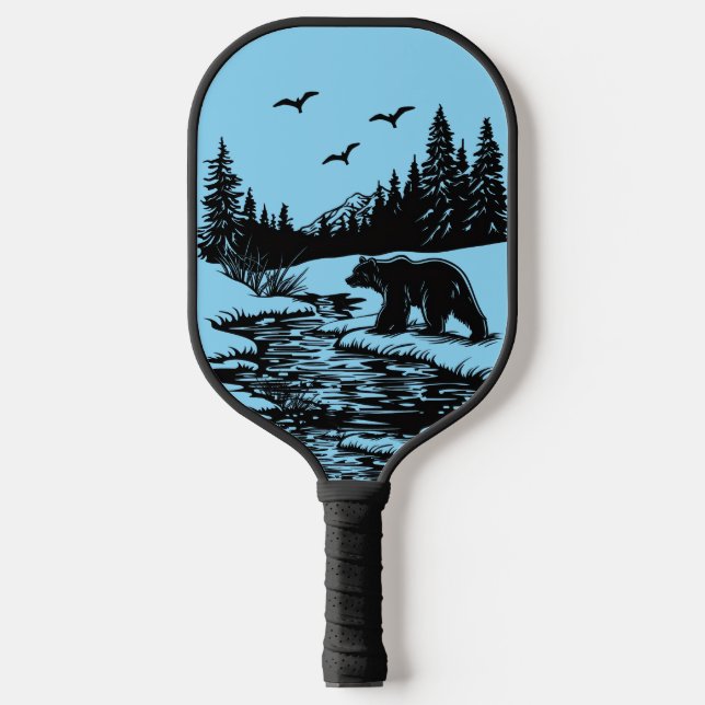 Mighty Forest Bear Pickleball Paddles (Vorderseite)