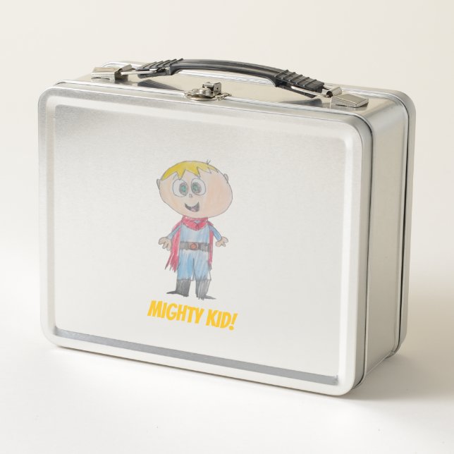 Mighty Kid Lunch Pal Metall Brotdose (Vorderseite)
