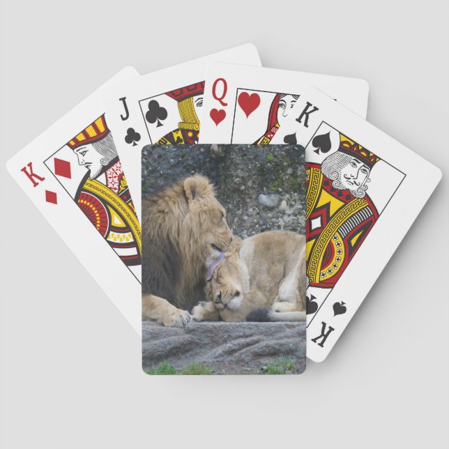 Mighty Lion Liebe Spielkarten (Rückseite)