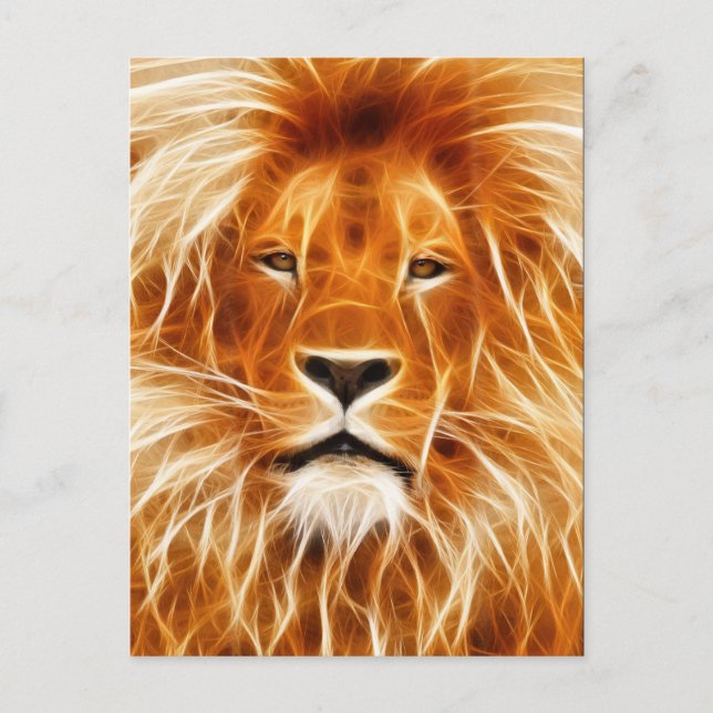 Mighty Lion Postcard Postkarte (Vorderseite)