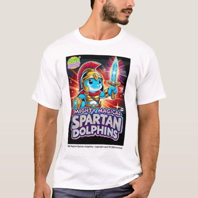 Mighty Magical Spartan Delphins T - Shirt (Vorderseite)