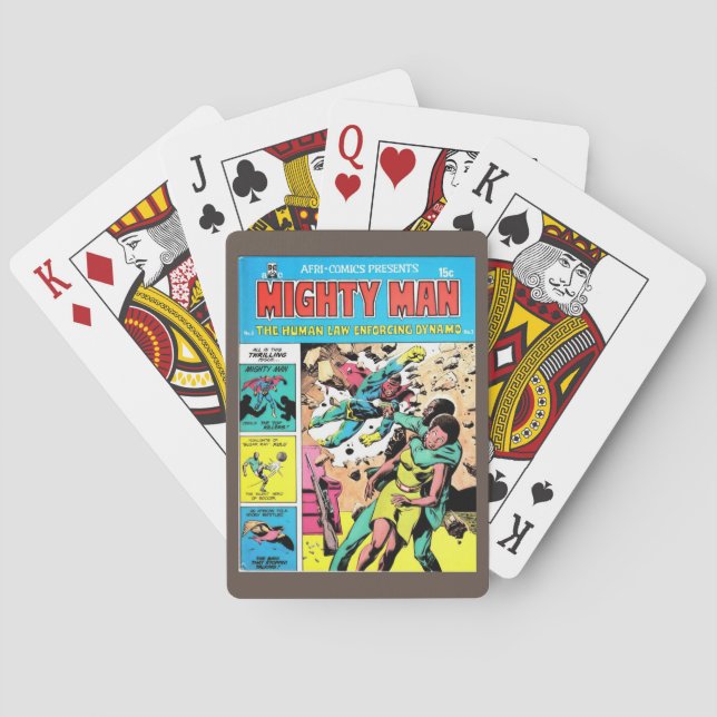 Mighty Man 4 Spielkarten (Rückseite)