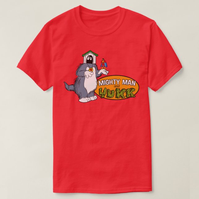 Mighty Man und Yukk T-Shirt (Design vorne)