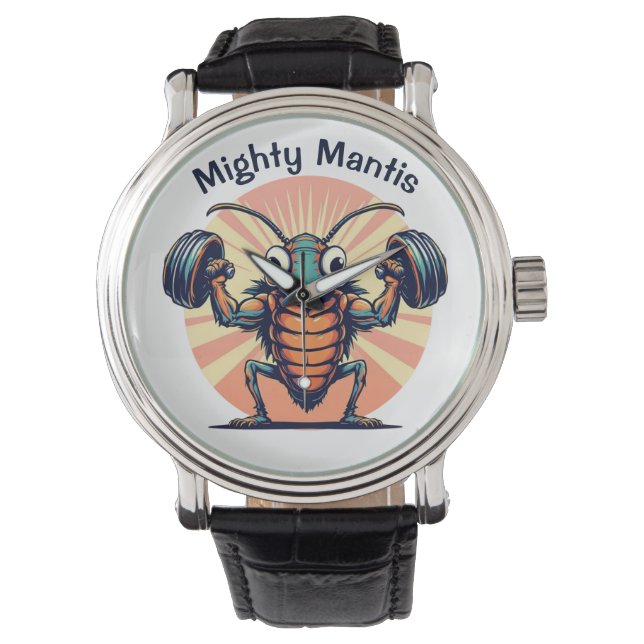 Mighty Mantis Armbanduhr (Vorderseite)