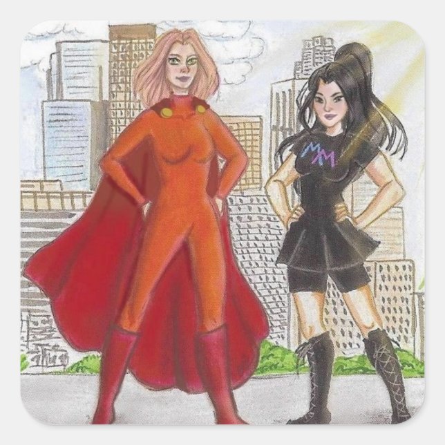 Mighty Meaghan und Brave Breanne Aufkleber (Vorderseite)