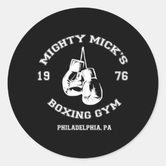 Mighty Micks Boxgym 1976 Runder Aufkleber