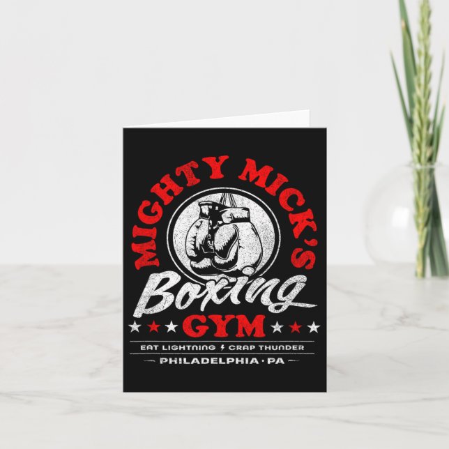 Mighty Mick's Boxing Gym Clic 70er Philadelphia Karte (Vorderseite)
