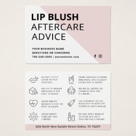 Mighty Modern Lip Blush AfterCare Instruction Card