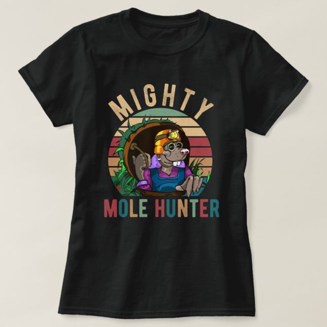 Mighty Mole Hunter T-Shirt (Design vorne)