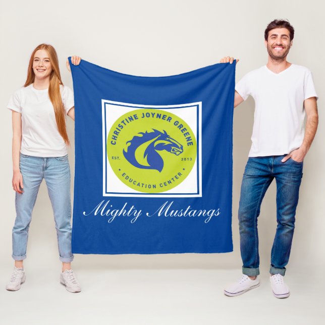 Mighty Mustangs Fleece Blanket (Beispiel)