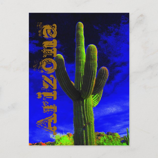 Mighty Saguaro (118), Arizona Postkarte (Vorderseite)