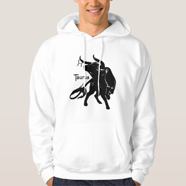 Mighty Taurus The Bull Zodiac Hoodie (Vorderseite)