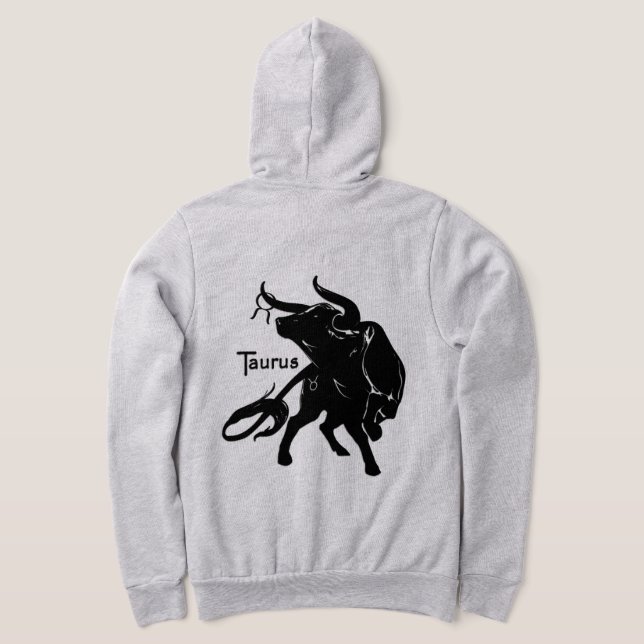 Mighty Taurus The Bull Zodiac Hoodie (AblageHinten)