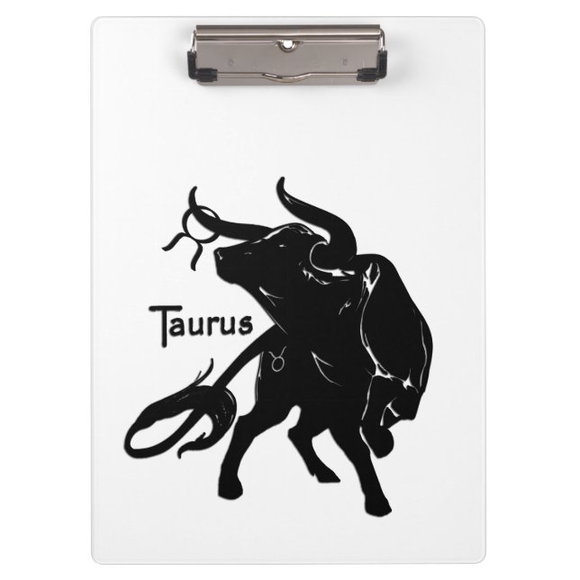 Mighty Taurus The Bull Zodiac Klemmbrett (Vorderseite)