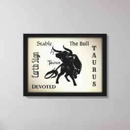 Mighty Taurus The Bull Zodiac Leinwanddruck