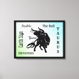 Mighty Taurus The Bull Zodiac Leinwanddruck